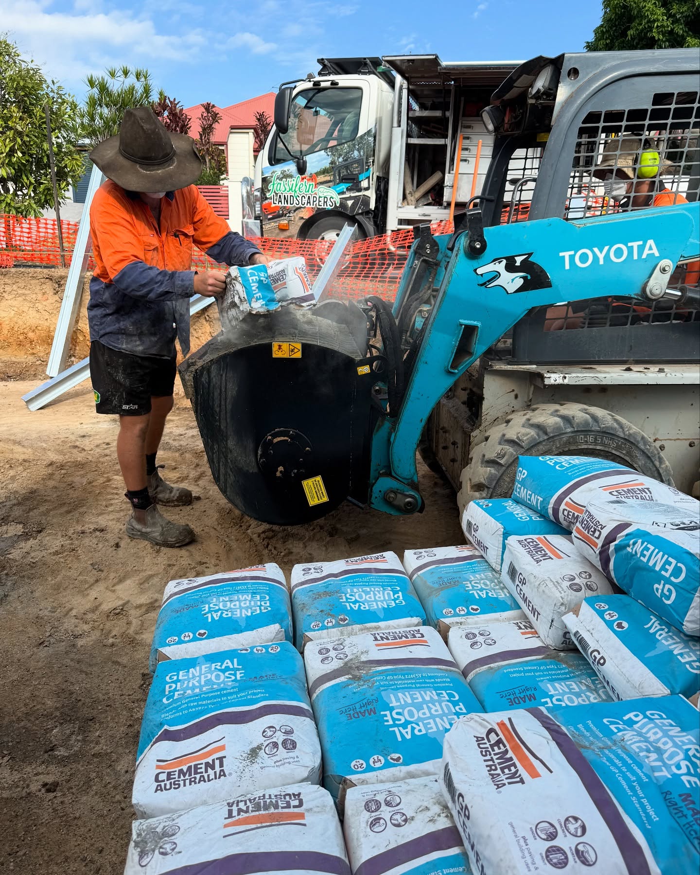Tipper truck loaded with soil